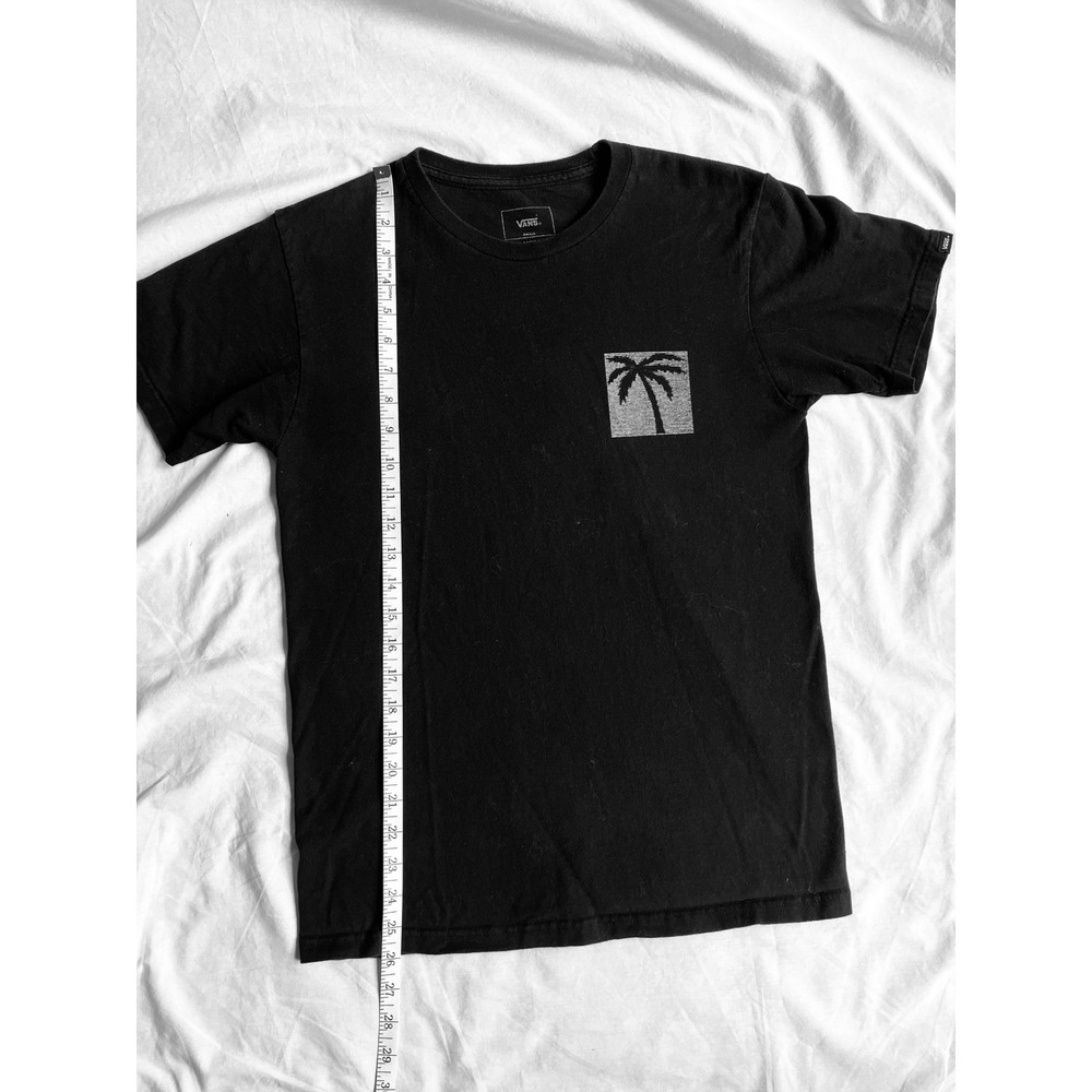 Vans Classic Fit Black Palm Tree Graphic T-Shirt Men's Small - Picture 4 of 5